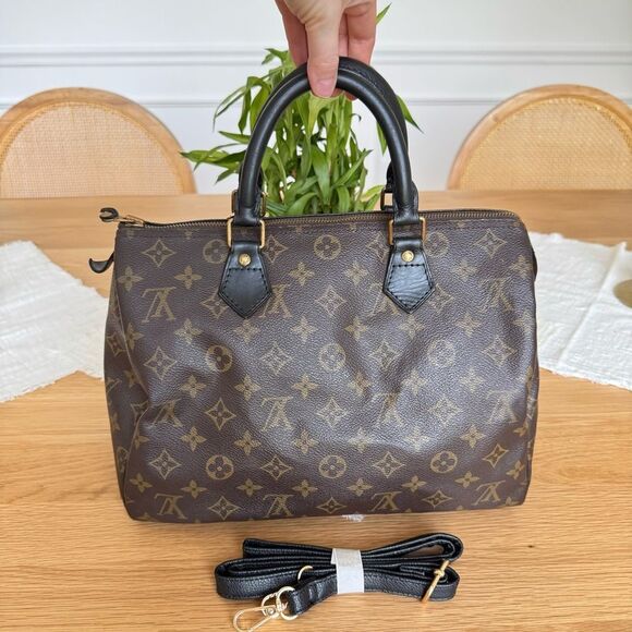 ✅AUTHENTIC✅Bundle LOUIS VUITTON SPEEDY 30+STRAP, keychain - Picture 6 of 13